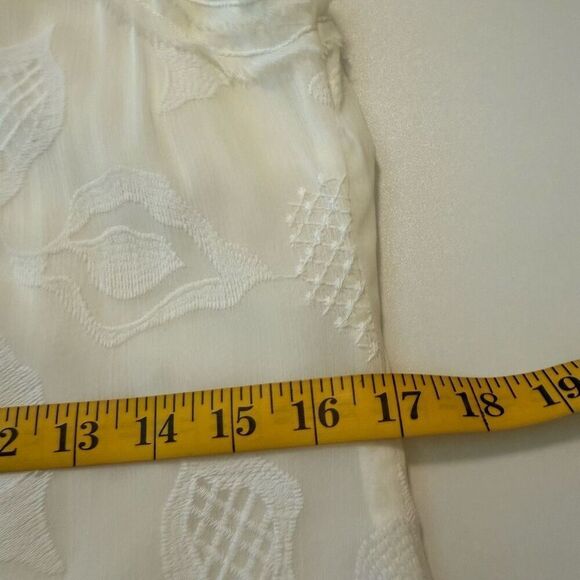 M.S.S.P White Embroidered Sleeveless Sheath Dress Sz M LWD, Wedding, Party - Picture 13 of 16